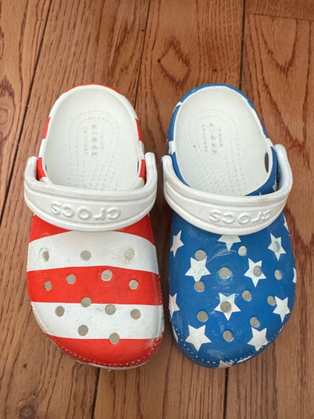 CROCS Kids' Patriotic Red, White & Blue Clogs